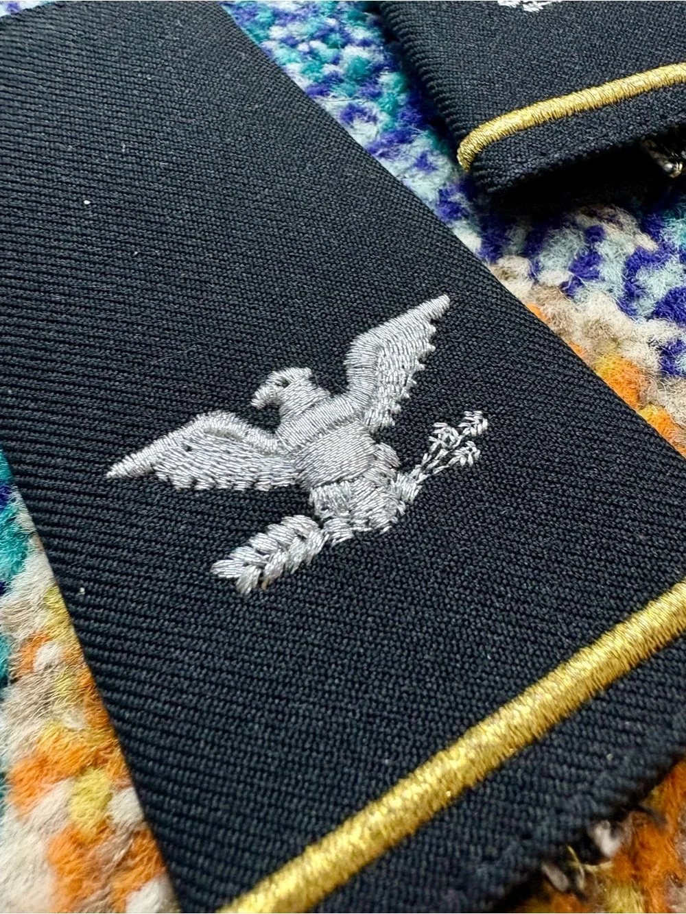 U.S. Navy Officer Shoulder Boards with Service Ribbons